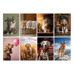 Тетрадка A4 Ilijanum Pets UV 80л офсет