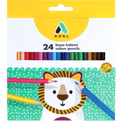 Colored pencils Adel 24 colors long