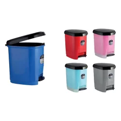 PVC bin with pedal 1580 20l assorted