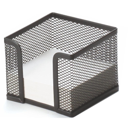 Paper metal cube holder black