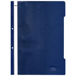 PVC folder with perforation Lux d.blue