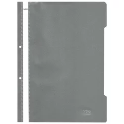 PVC folder with perforation Lux grey