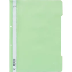 PVC folder with perforation pastel green