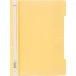 PVC folder with perfor. pastel vanilla