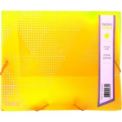 Pvc folder with elastic Noki neon yellow