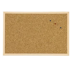 Cork board with wooden frame 60/90cm