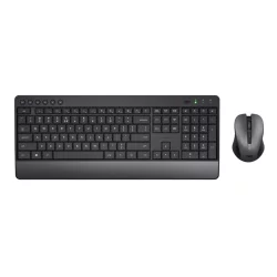 Trust Trezo wireless keyboard + mouse set, Black, Silent 