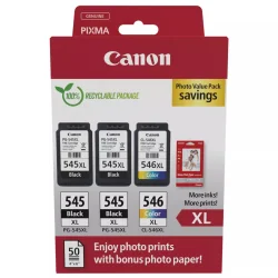 Мултипак Canon PG-545XLx2/CL-546XL оригинал + фотохартия