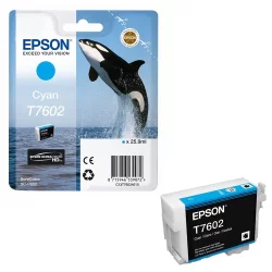 Патрон Epson T7602 Cyan оригинал 25.9мл
