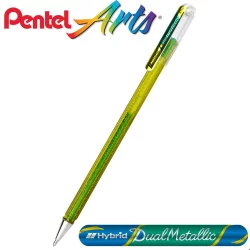 Roller pen Pentel Dual Metallic 1.0 y/gr