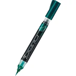 Pentel Dual Metallic brush marker grn/bl