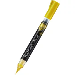 Pentel Dual Metallic brush marker golden