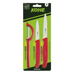 Комплект ножове с белачка KOHE 1238.3 C1