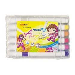Acrylic markers Colokit box of 12 colors
