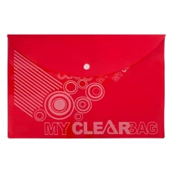 Папка джоб с копче FO-CBF05 A4 червен