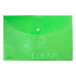 Папка джоб с копче FO-CBF05 A4 зелен