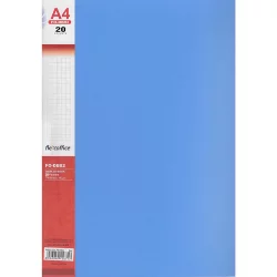Folder 20 pockets FO-DB01 blue