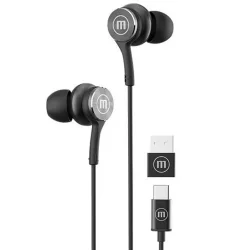 Слушалки тапи Maxell XC1, USB-C, черни