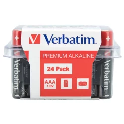 Alkaline battery Verbatim AAA 24pk