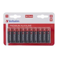 Алкална батерия Verbatim AA 20 броя