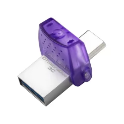 Kingston USB/USB-C DataTraveler microDuo 3C 256GB, Purple