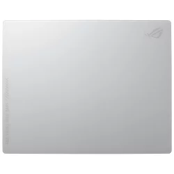 ASUS ROG Moonstone Ace L Glass Gaming Mouse Pad, White