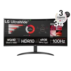 Монитор LG 34WR50QK-B, 34\