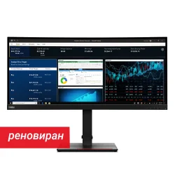 Реновиран монитор Lenovo ThinkVision P34w-20 34.14\"